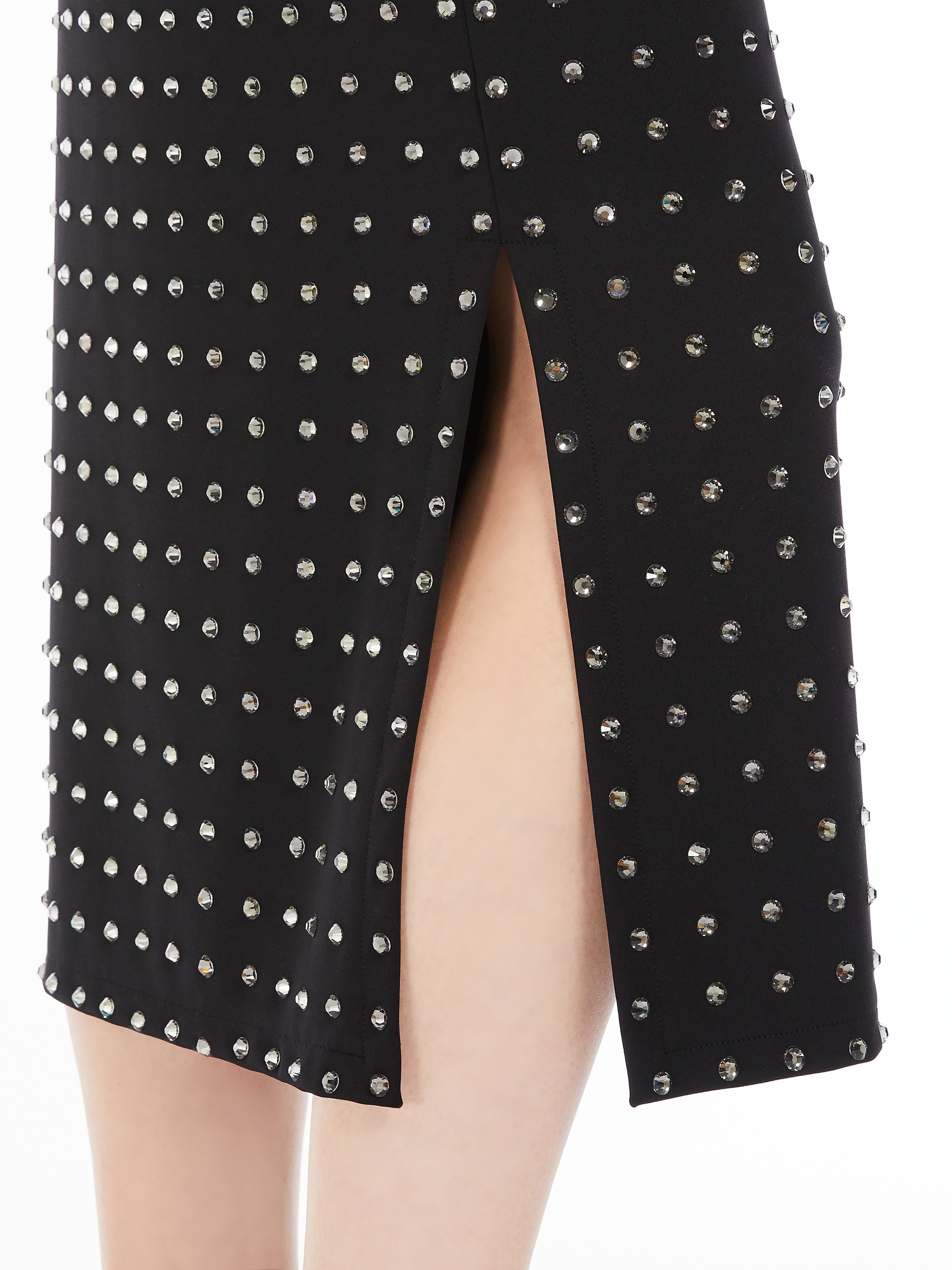 NOME Scuba jersey skirt with rhinestones - 5