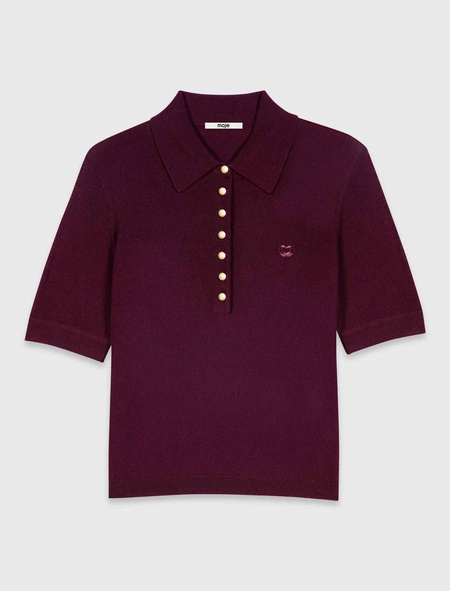 Polo collar sweater - 1