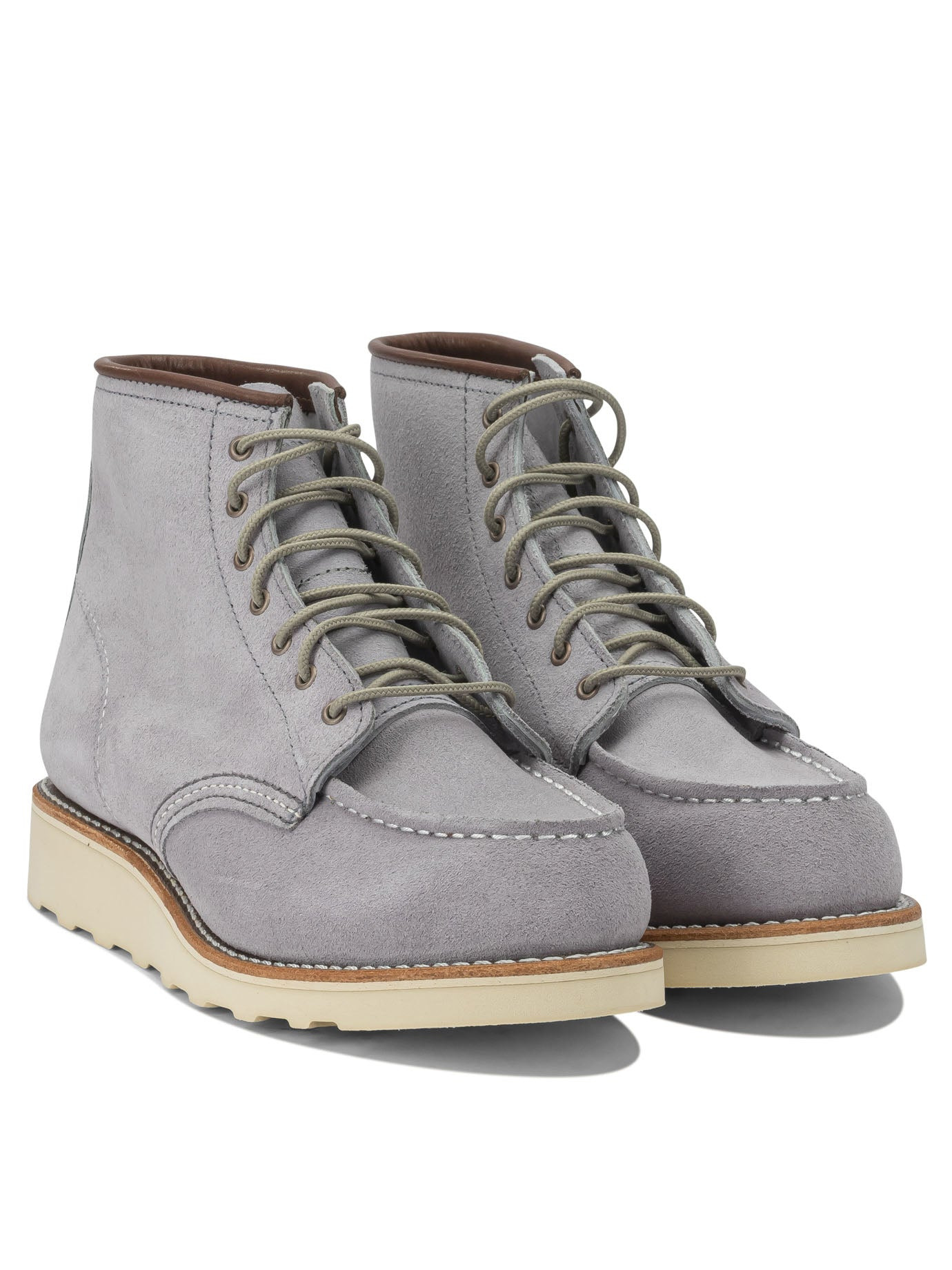 Red Wing Shoes - Red Wing Shoes "6'' Moc Toe 3300 Dusty Lavender Abilene" Lace-up Ankle Boots - 2