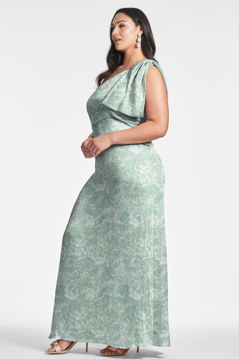 Chelsea Gown - Sage Painted Floral 6