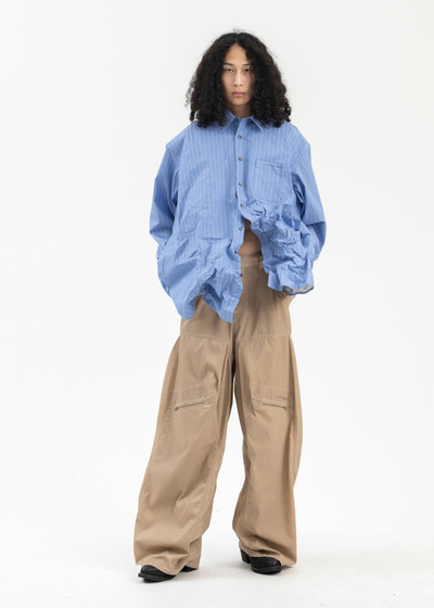 Y/Project BLUE STRIPE SCRUNCHED SHIRT outlook