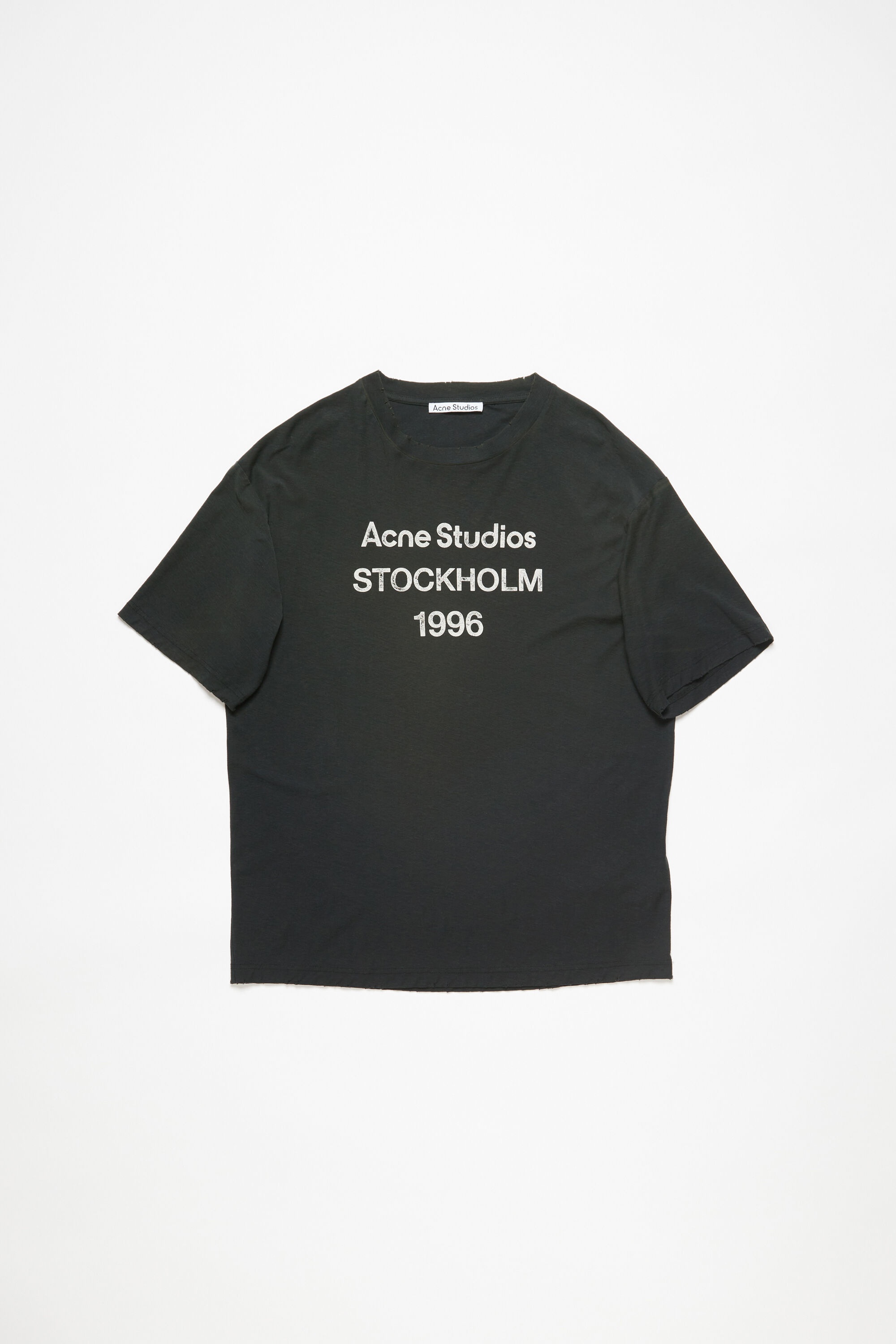 Logo t-shirt - Relaxed fit - Faded black - 1