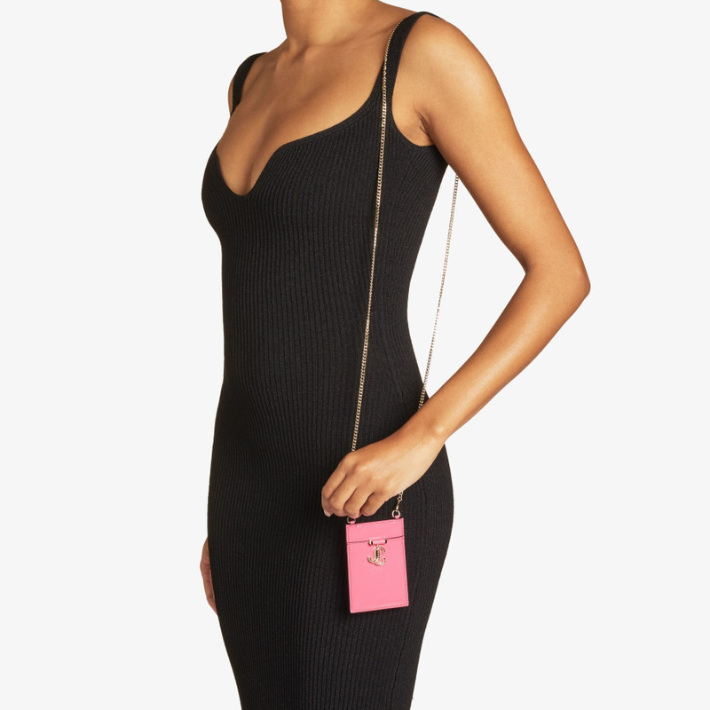 JIMMY CHOO Card Holder w/Chain
Candy Pink Patent Leather Card Holder with Chain outlook