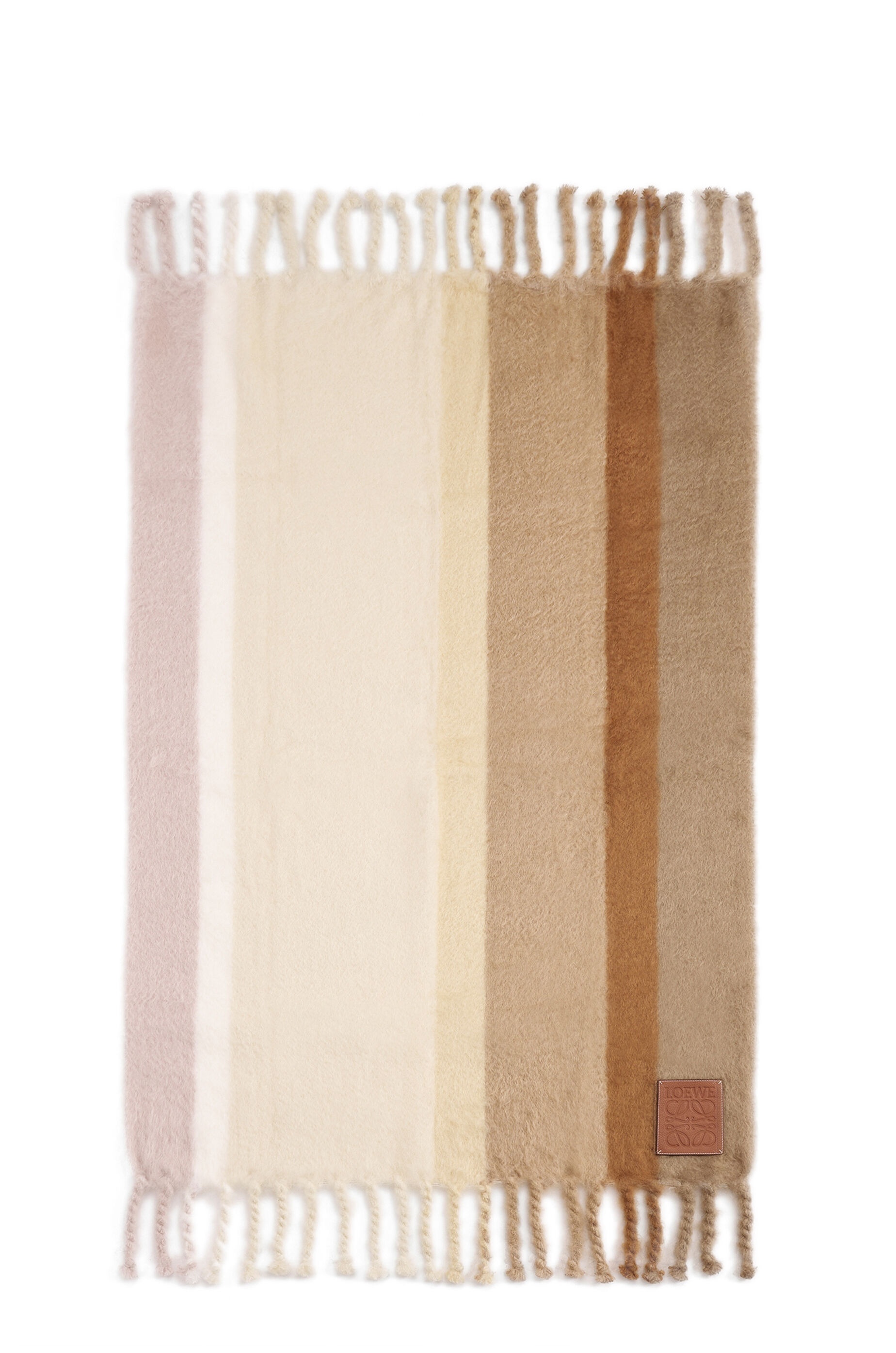 Stripe blanket in mohair and wool - 3