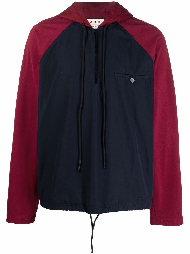 colour-block panelled jacket 1