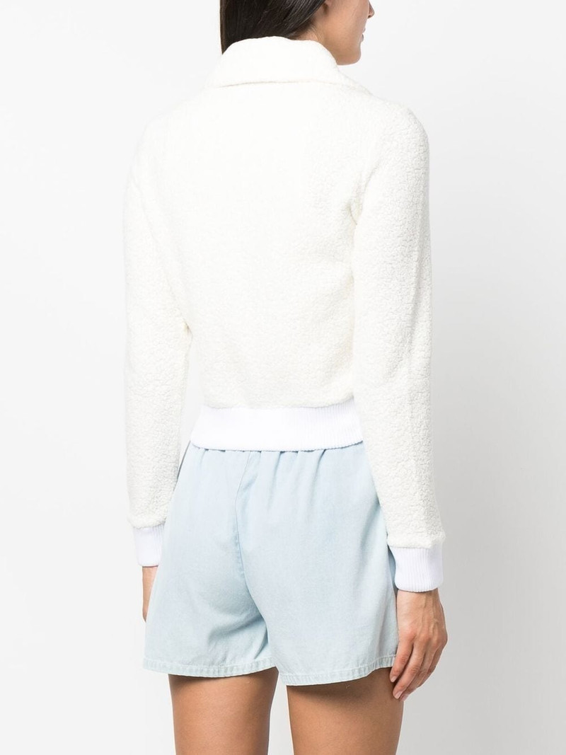 embroidered-logo zip-fastening jacket 4