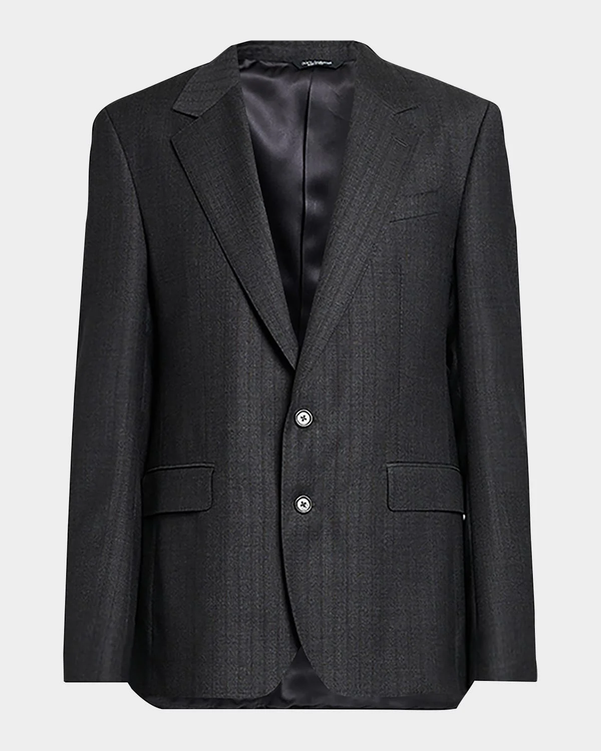 Men's Wool Tonal Stripe 2-Button Suit Jacket - 1