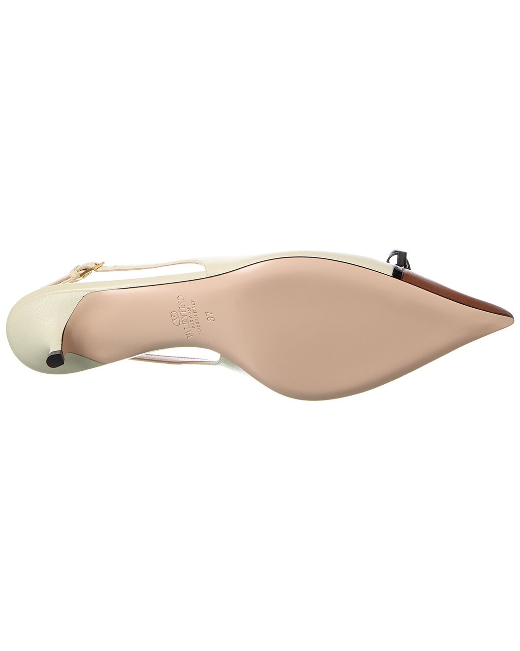 Valentino Bepointy Leather Slingback Pump - 4