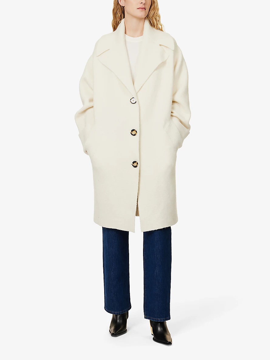 AllSaints Jetta Coat Womens in White