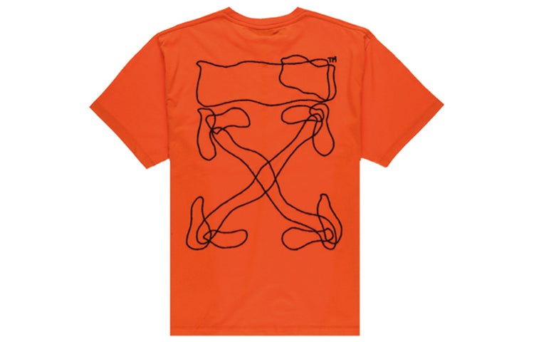 Off-White Abstract Arrows Embroidery Short Sleeve Oversize OMAA038F191850111910 - 2