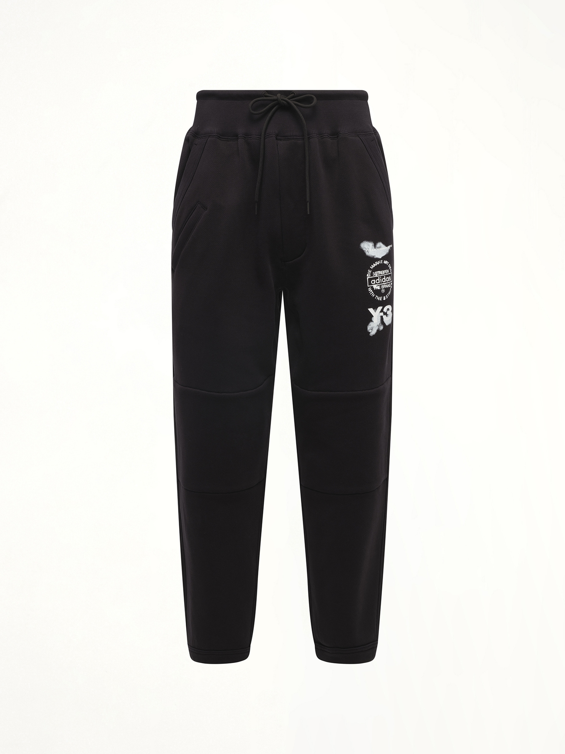 Cuffed Track Pant in Black - 2