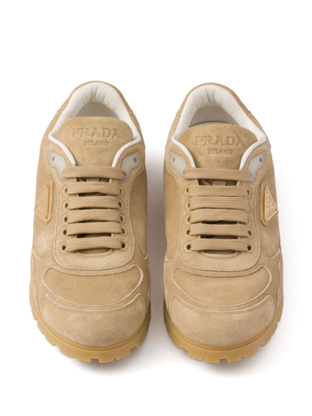 Prada faded-suede sneakers | farfetch | REVERSIBLE