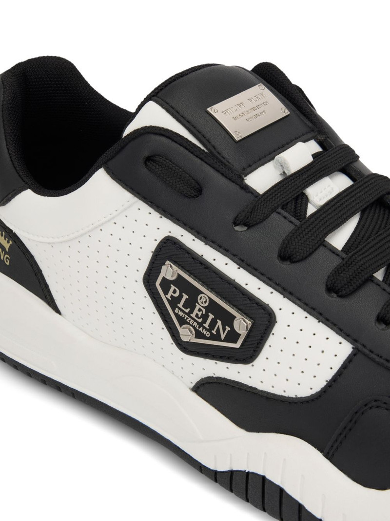 perforated-detail low-top sneakers 5