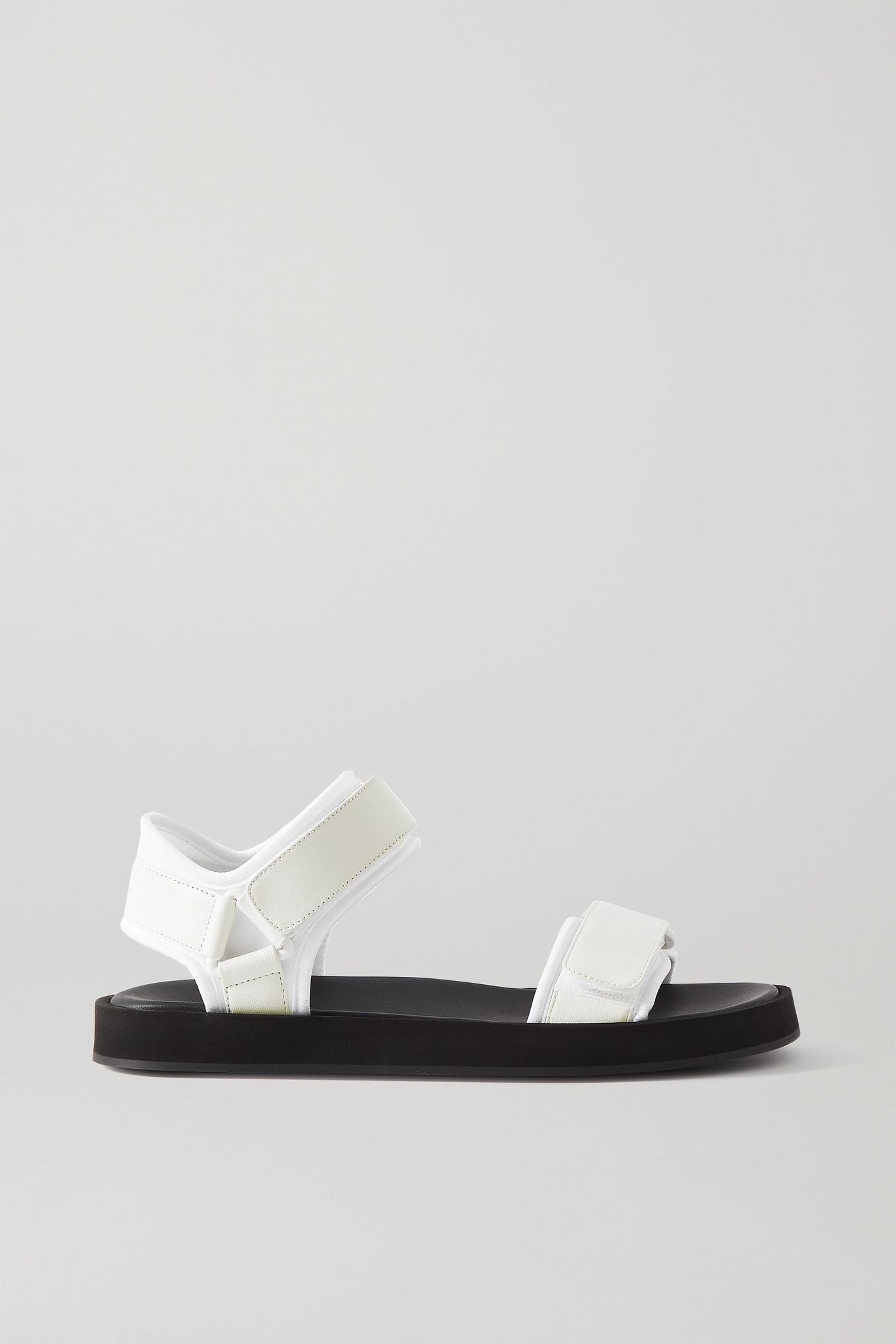 Hook and Loop leather and neoprene sandals - 1