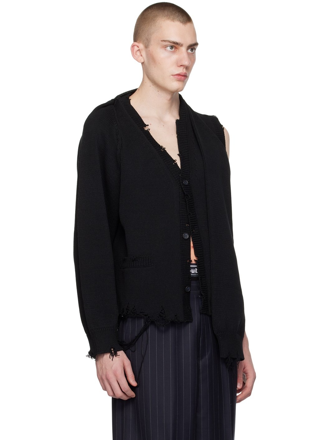 Black 2Way Sleeve Cardigan - 2