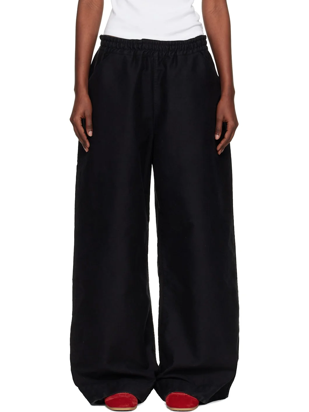Black Envelope Trousers - 1