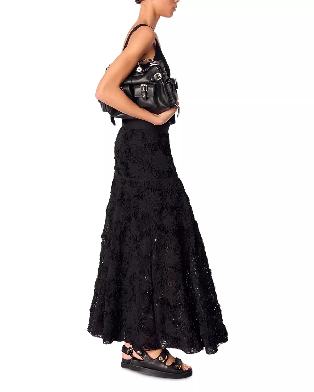 Long Embroidered Skirt - 6