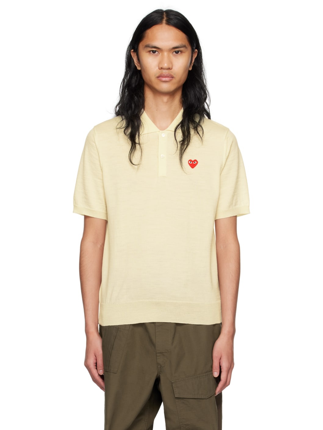 Beige Patch Polo - 1