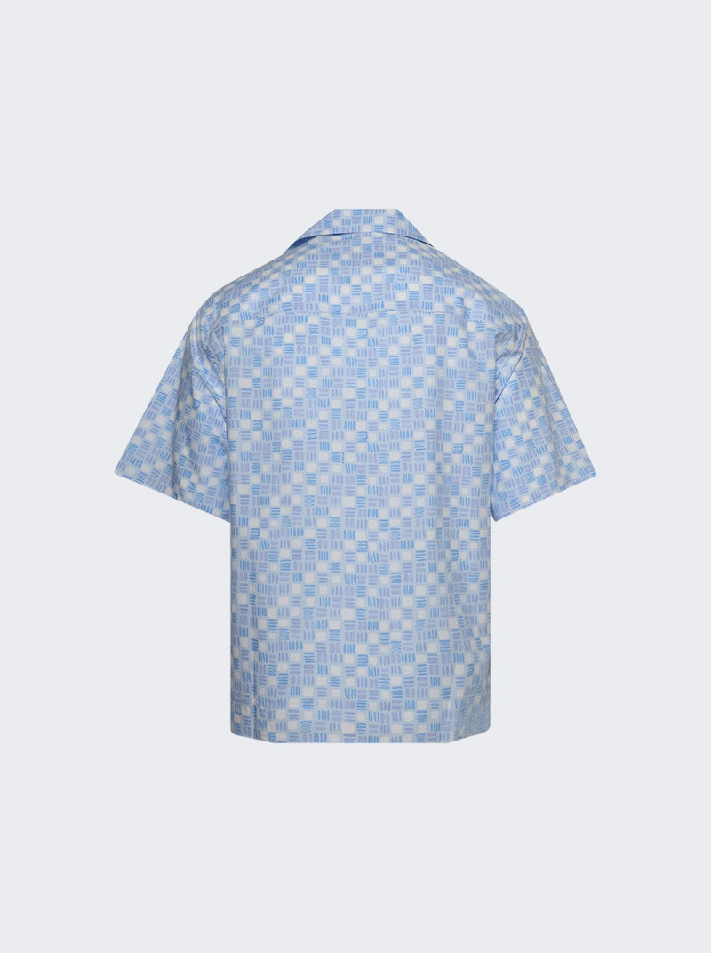 Marni Cuban Collar Bowling Shirt Sky outlook