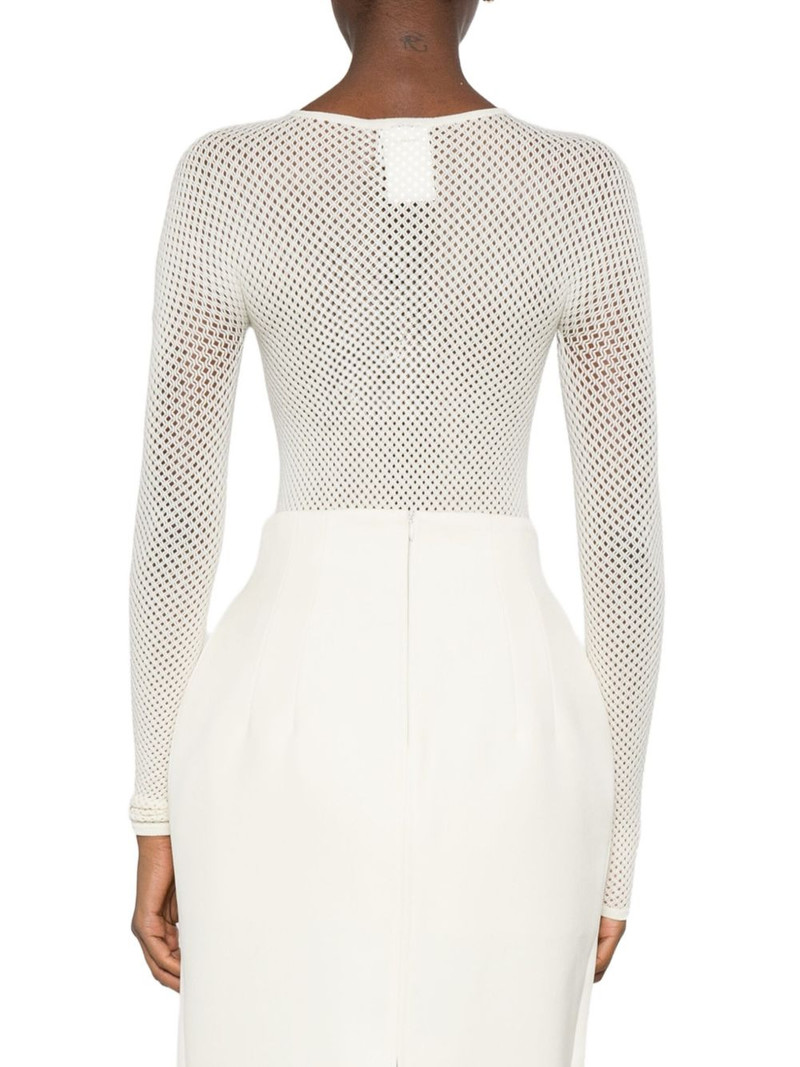 mesh-knit bodysuit 4
