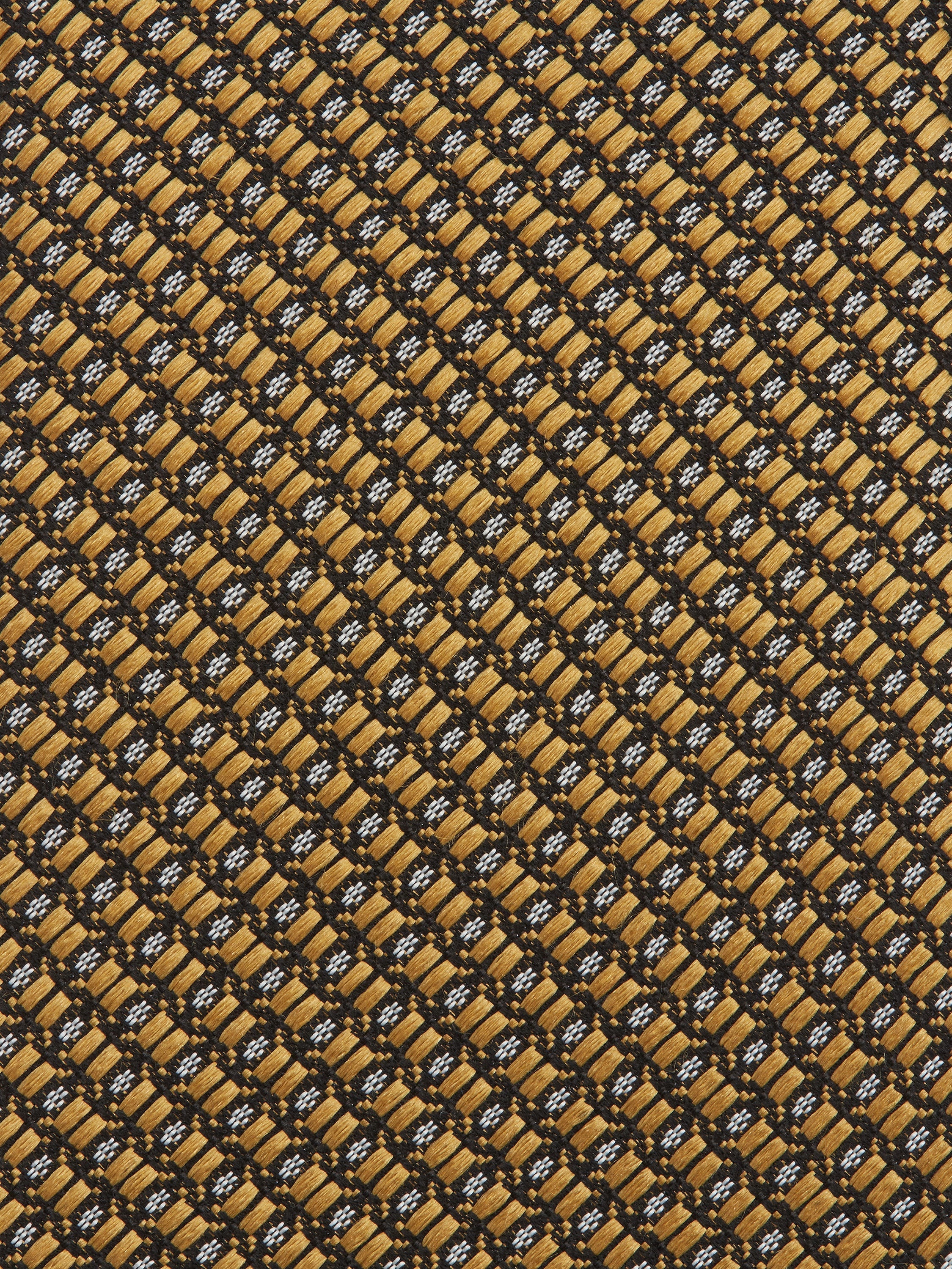 YELLOW SILK TIE - 2
