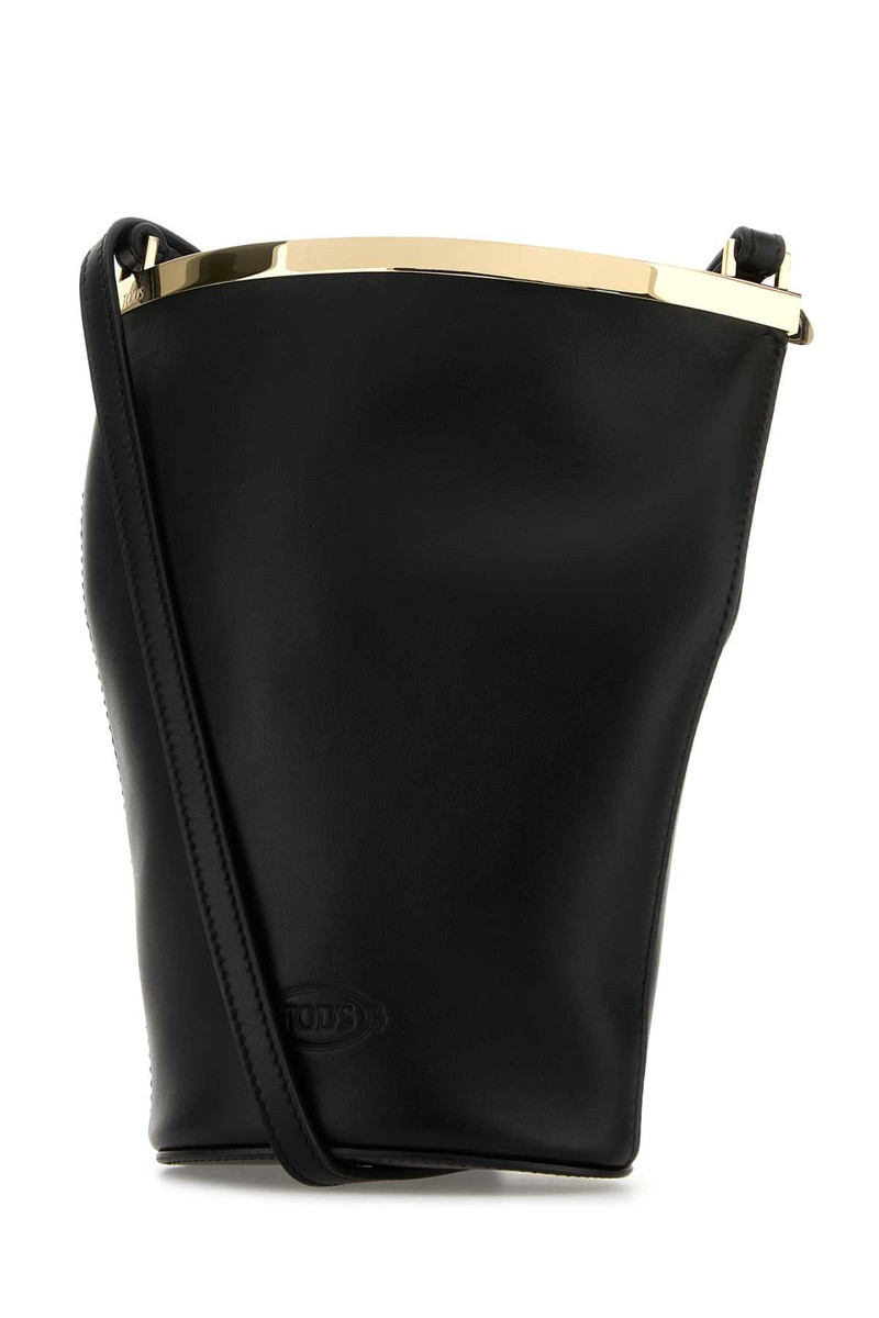 Tod's Tod's Women Black Leather Magenta Bucket Bag outlook