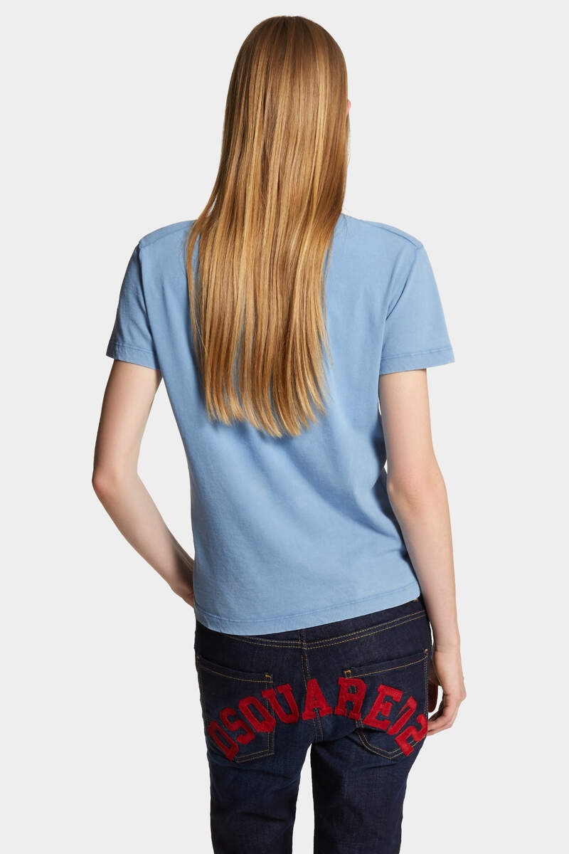 WHITE FADE JUST RIGHT FIT HANDWRITTEN LOGO T-SHIRT - 4