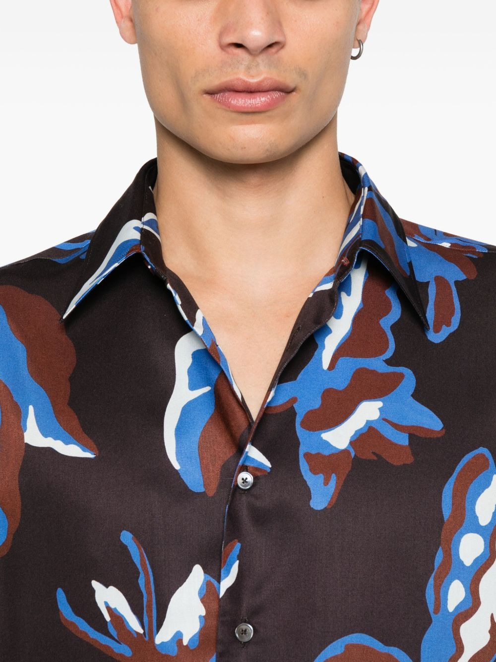 geometric-print shirt - 5