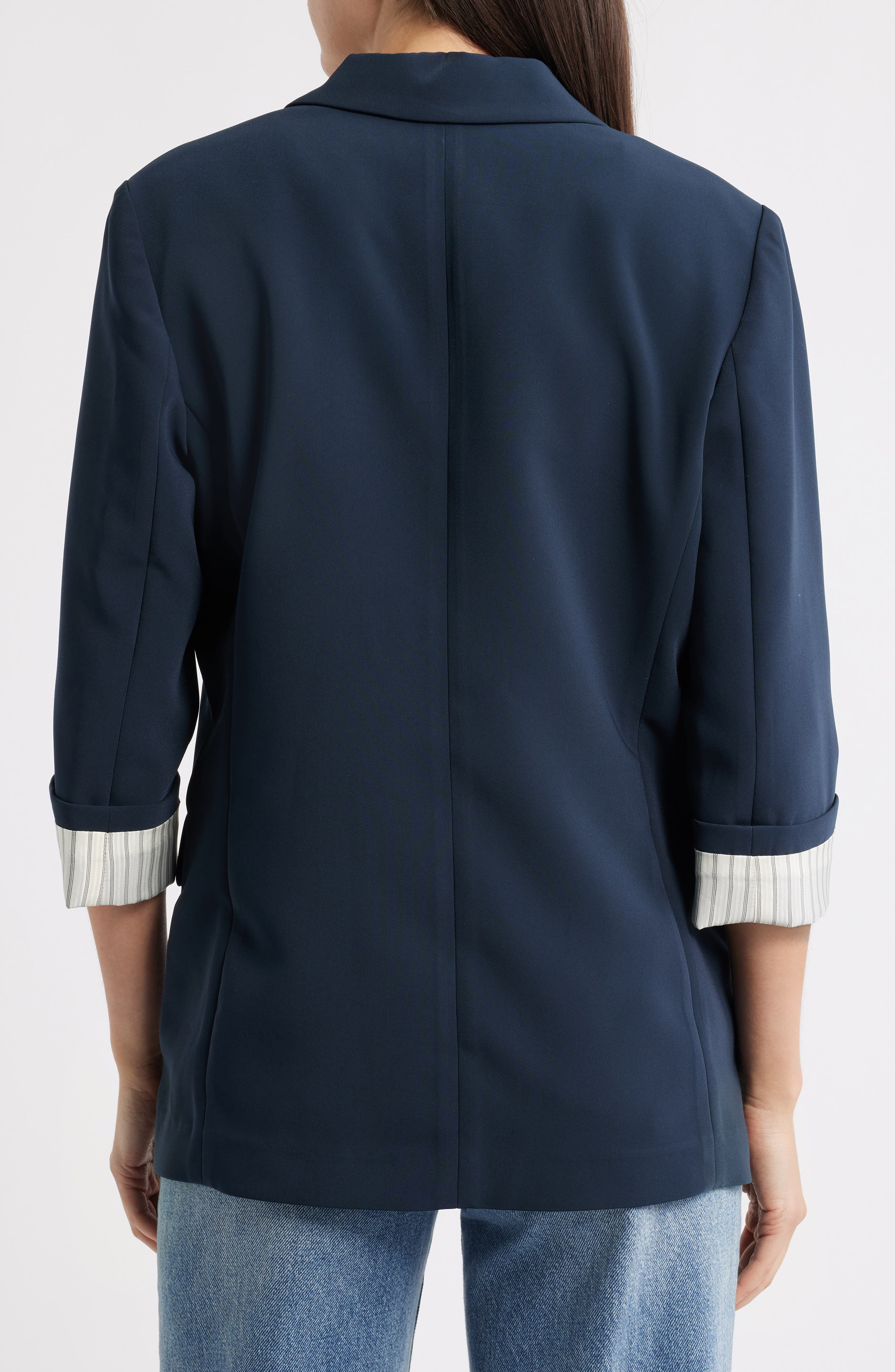 rag & bone Jennie Elbow Sleeve Crepe Blazer in Sal at Nordstrom - 2