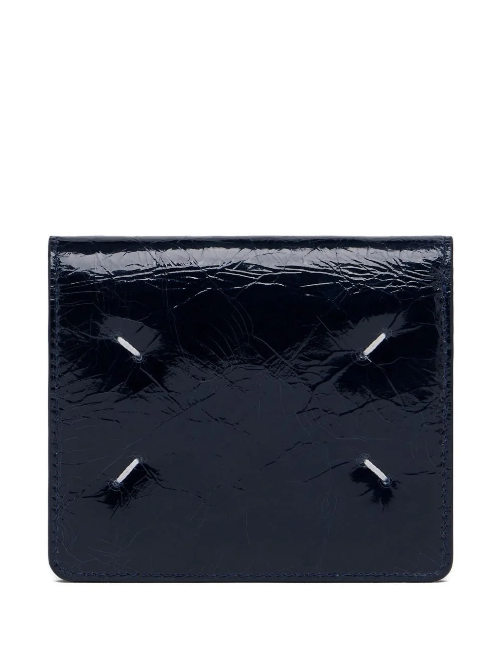 Four Stitches crackled leather wallet - 1
