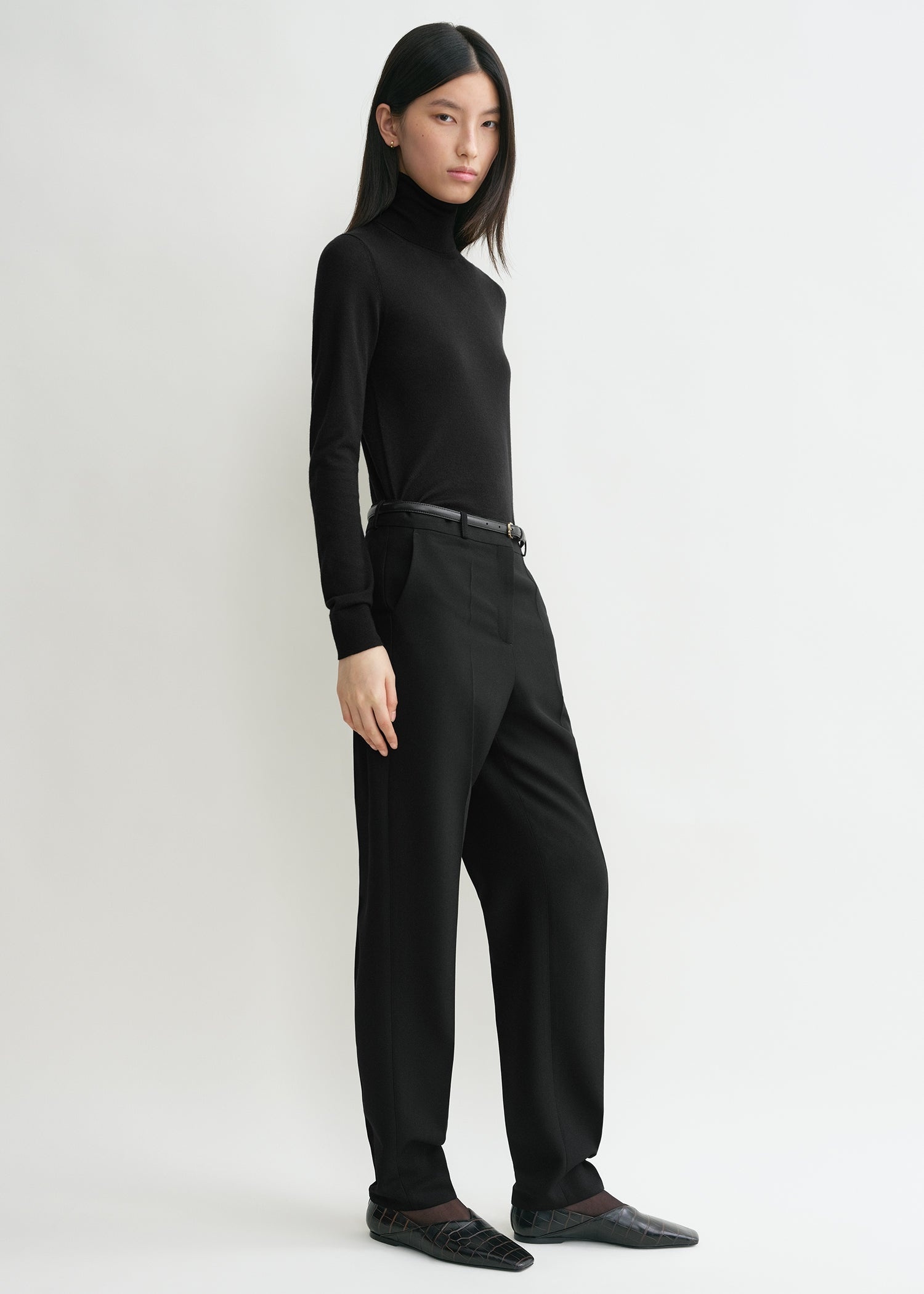 Fine turtleneck black - 3