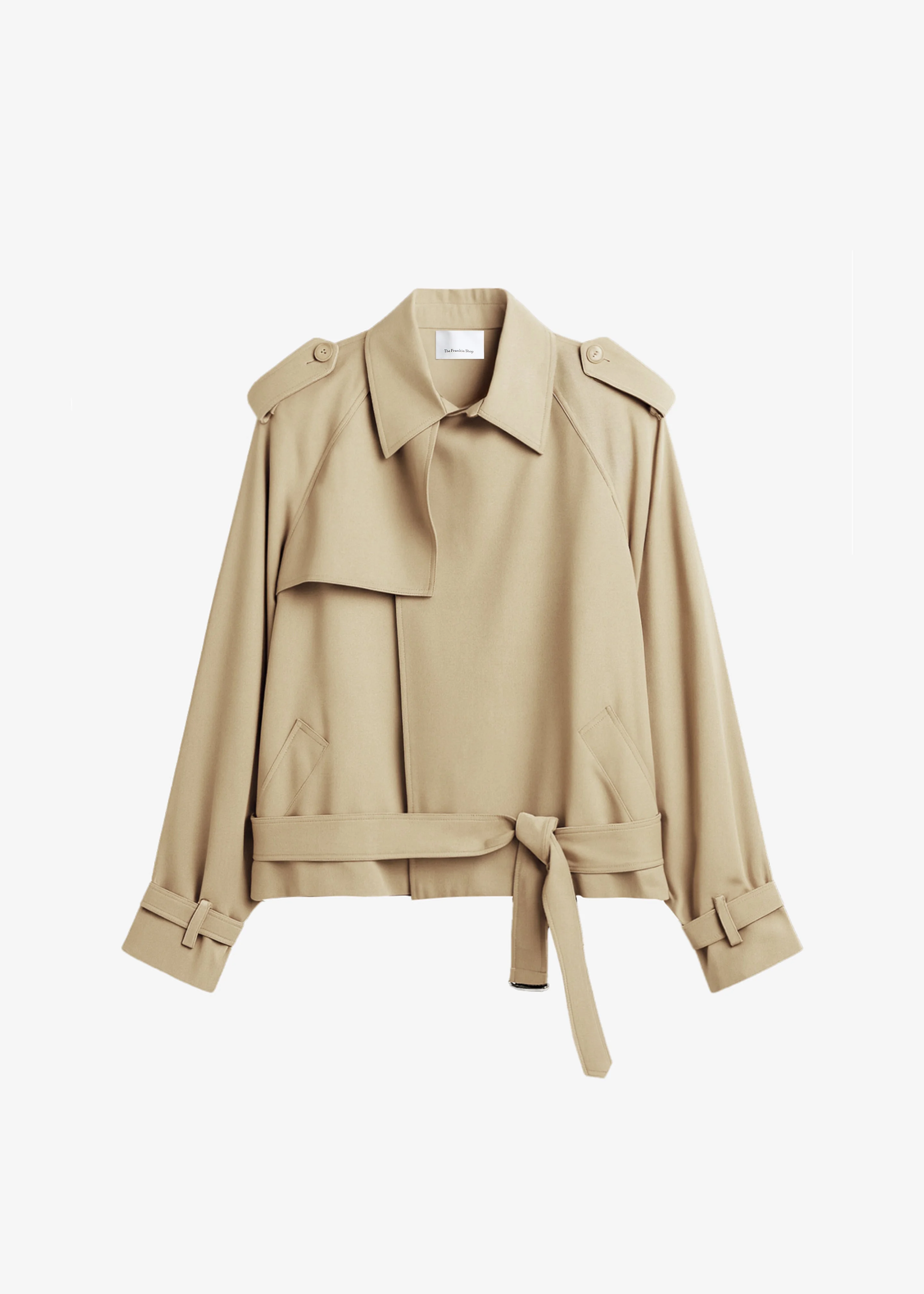 Elva Fluid Short Trench - Beige - 1