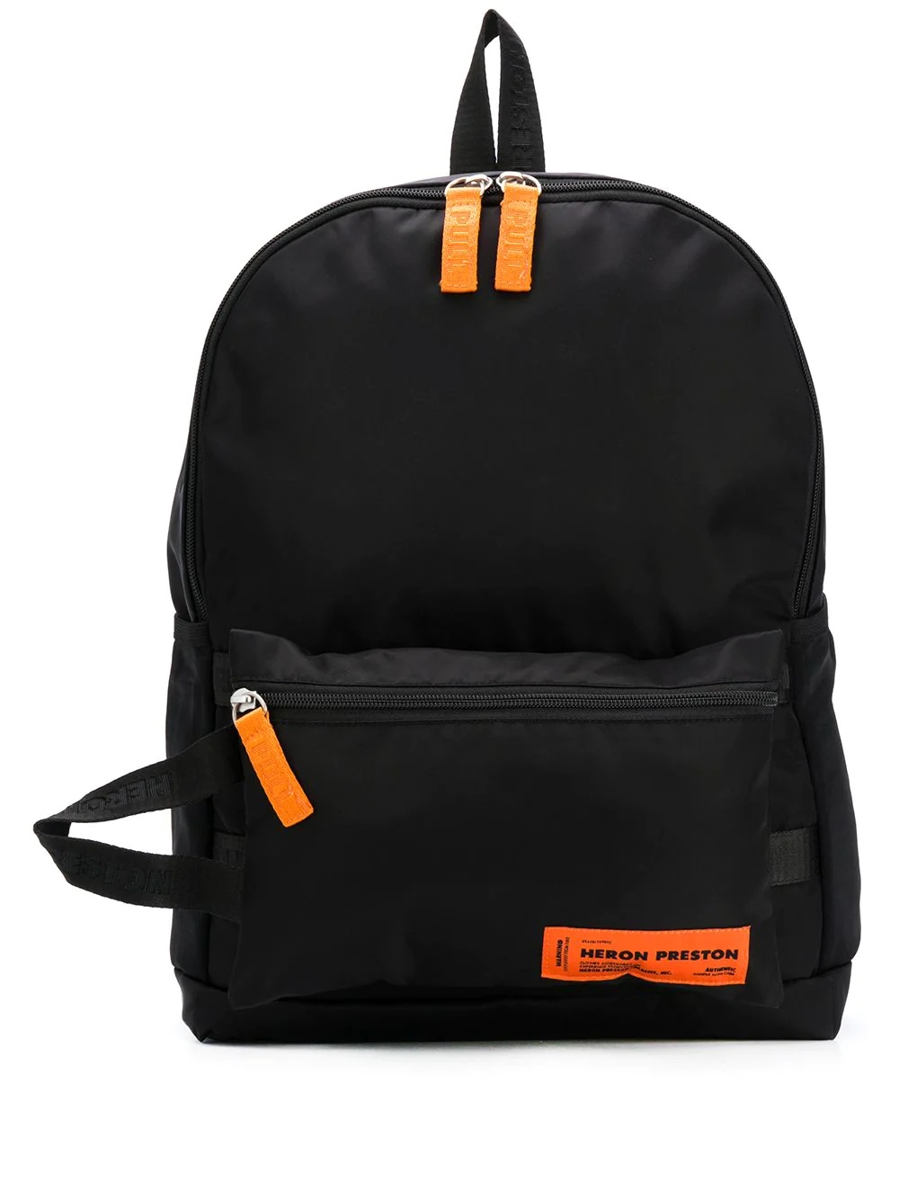 logo patch top handle backpack - 1