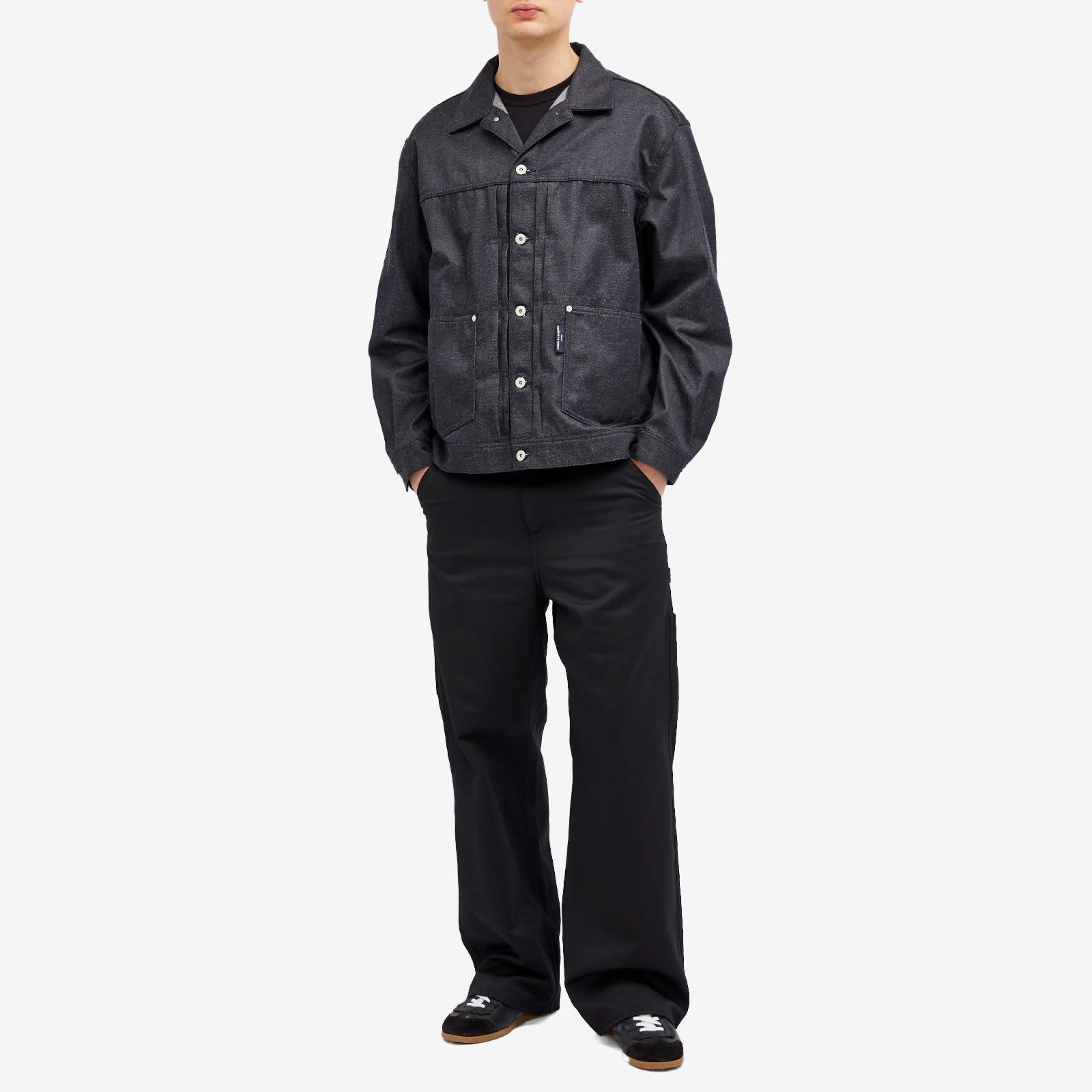 Comme des Garçons Homme Cotton Poly Denim Trucker Jacket - 4