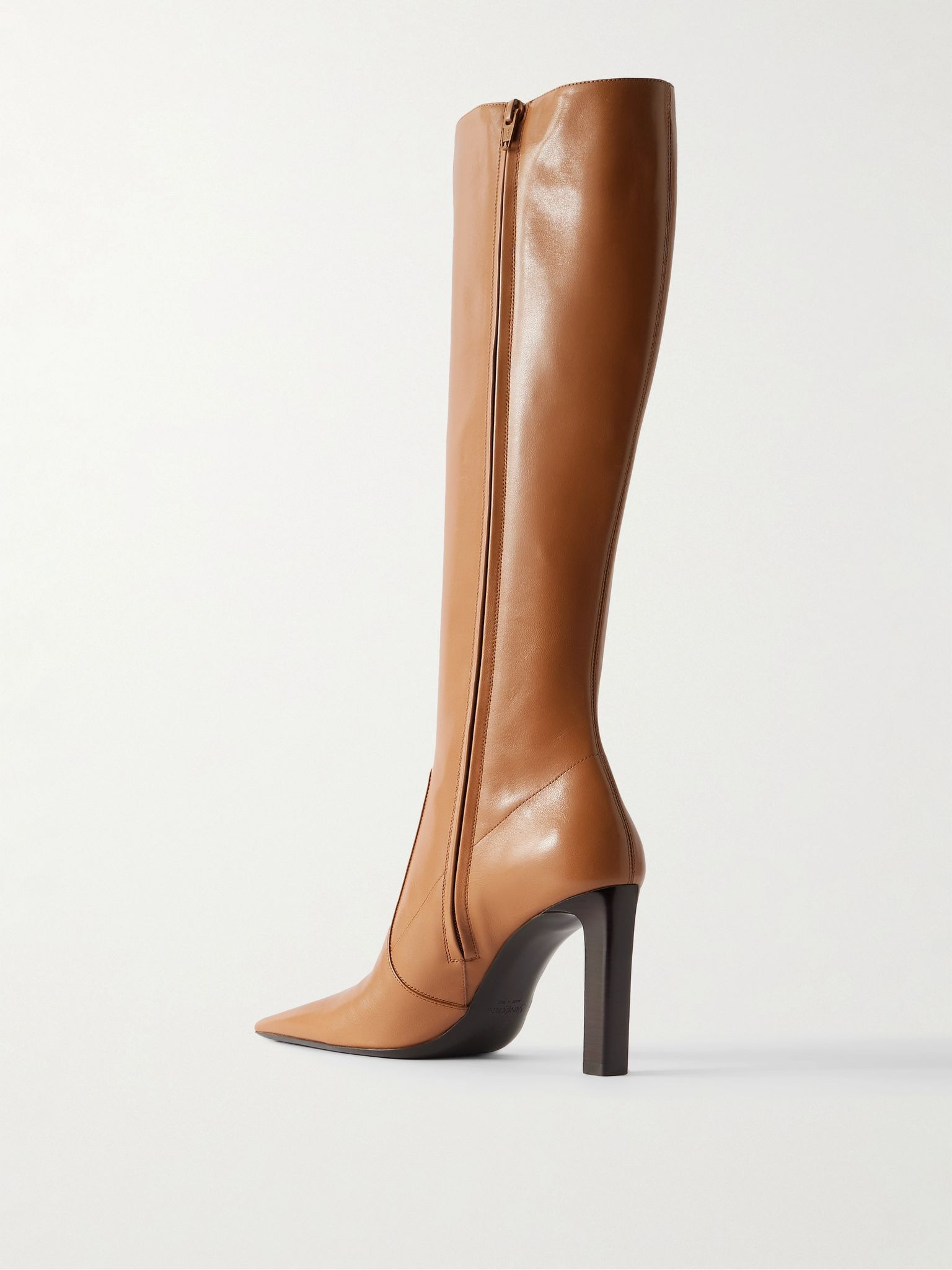 Francoise leather knee boots Brown - 3