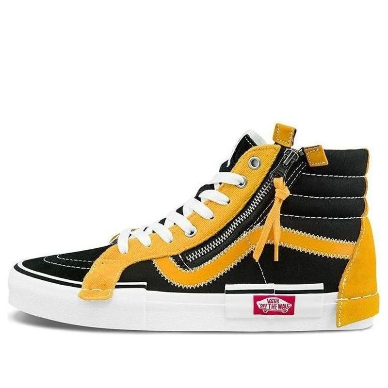 Vans Sk8-hi Reissue Cap Skate Shoes Black/Yellow VN0A3WM15FG - 1