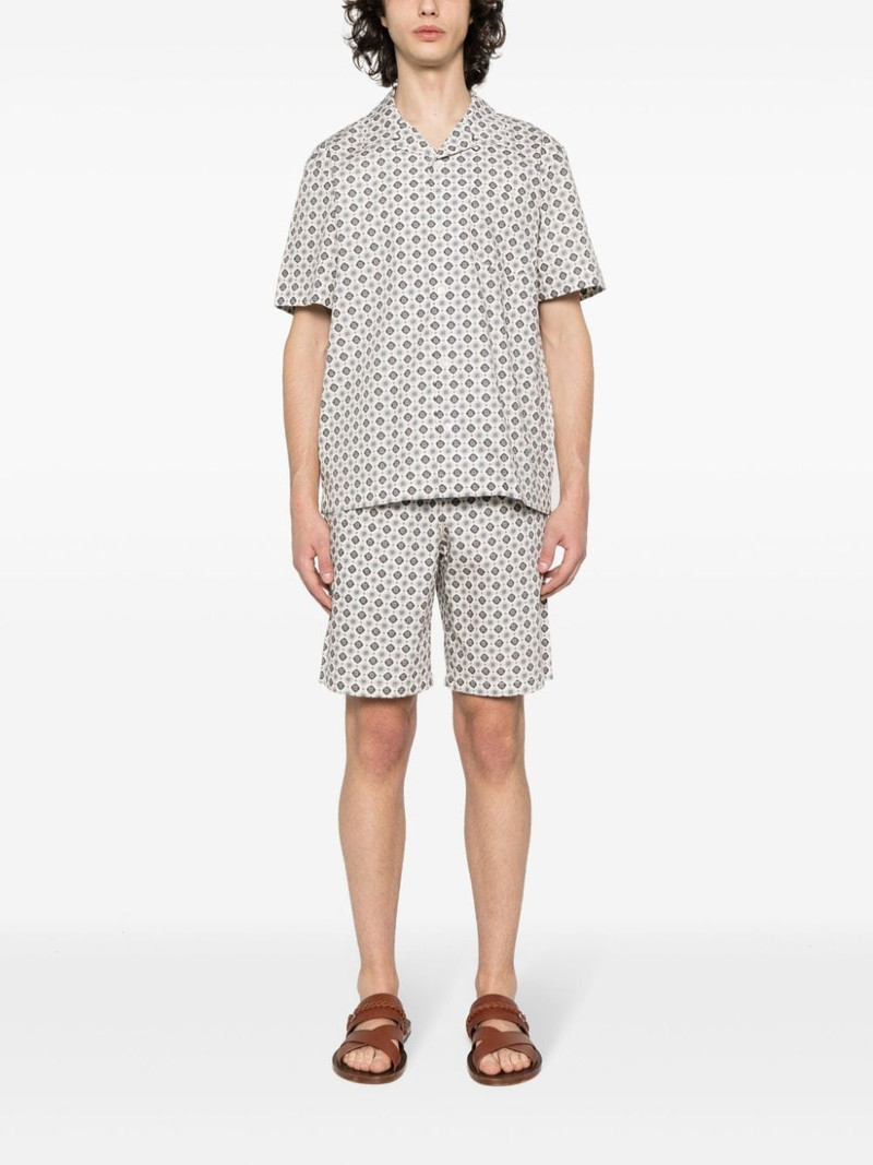 A.P.C. Lloyd geometric-print cotton shirt outlook