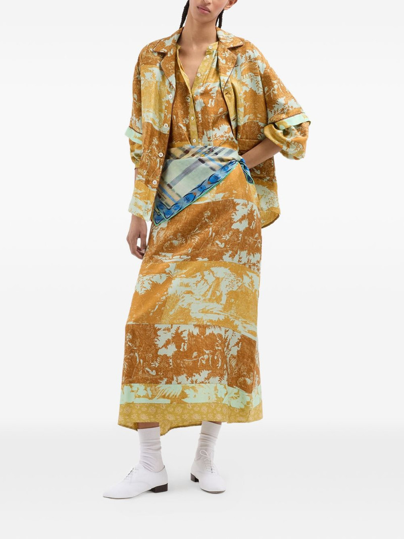 Pierre-Louis Mascia Aloe belted floral-print maxi dress outlook