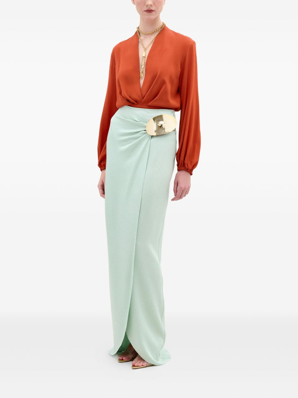 Delfina V-neck blouse - 2