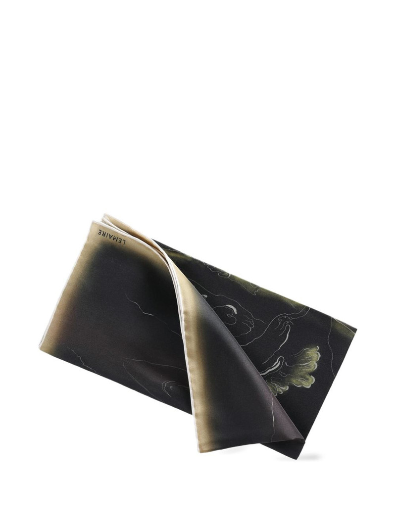 Lemaire logo-print scarf outlook