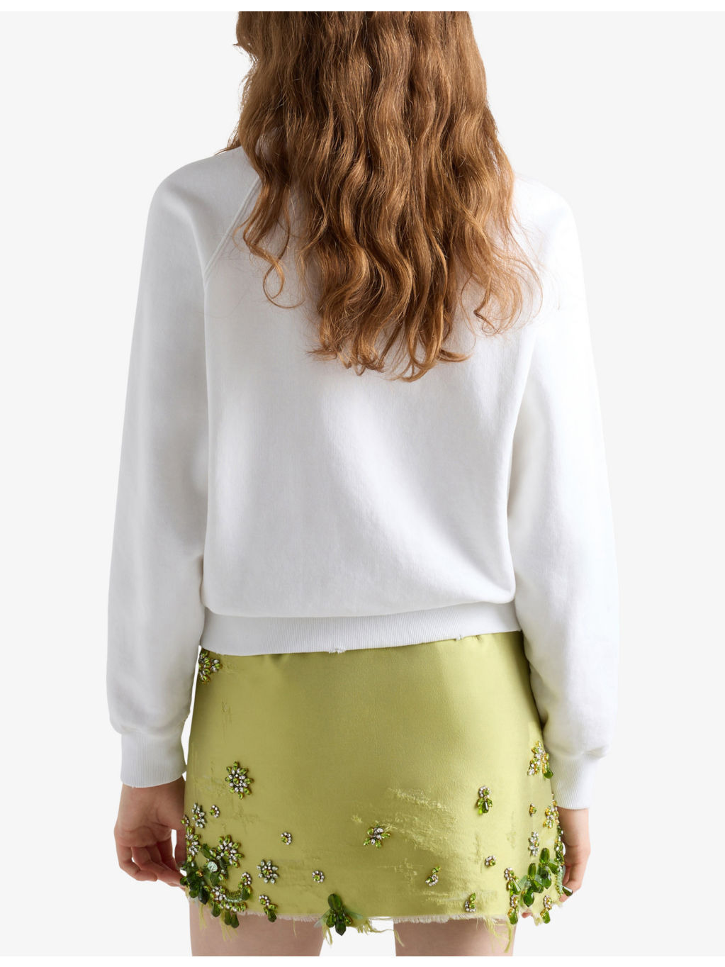 Round-neck branded-print cotton-jersey sweatshirt - 4