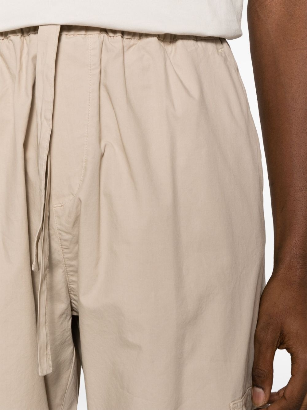 straight-leg cotton cargo trousers - 5