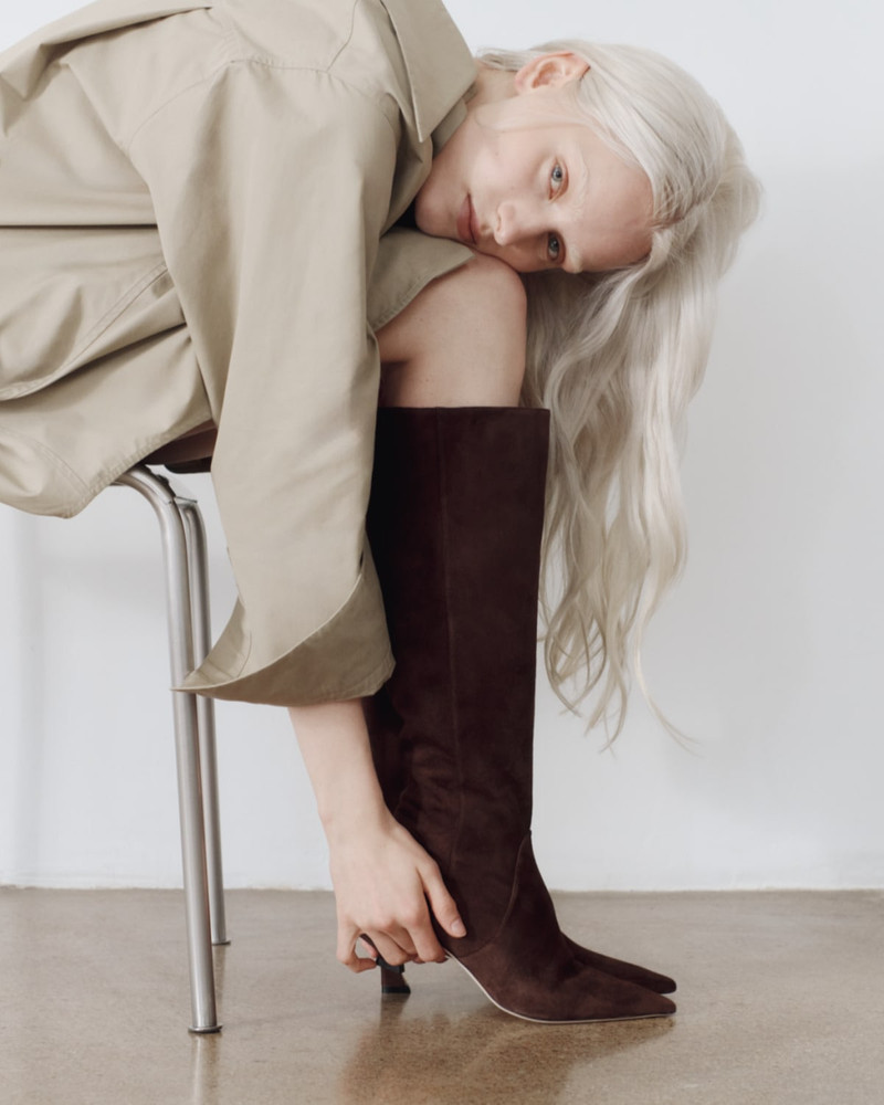 Stuart Weitzman Vinnie Suede Knee-High Boots outlook