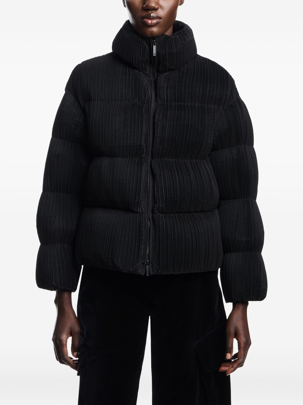 pleated puffer jacket - 3