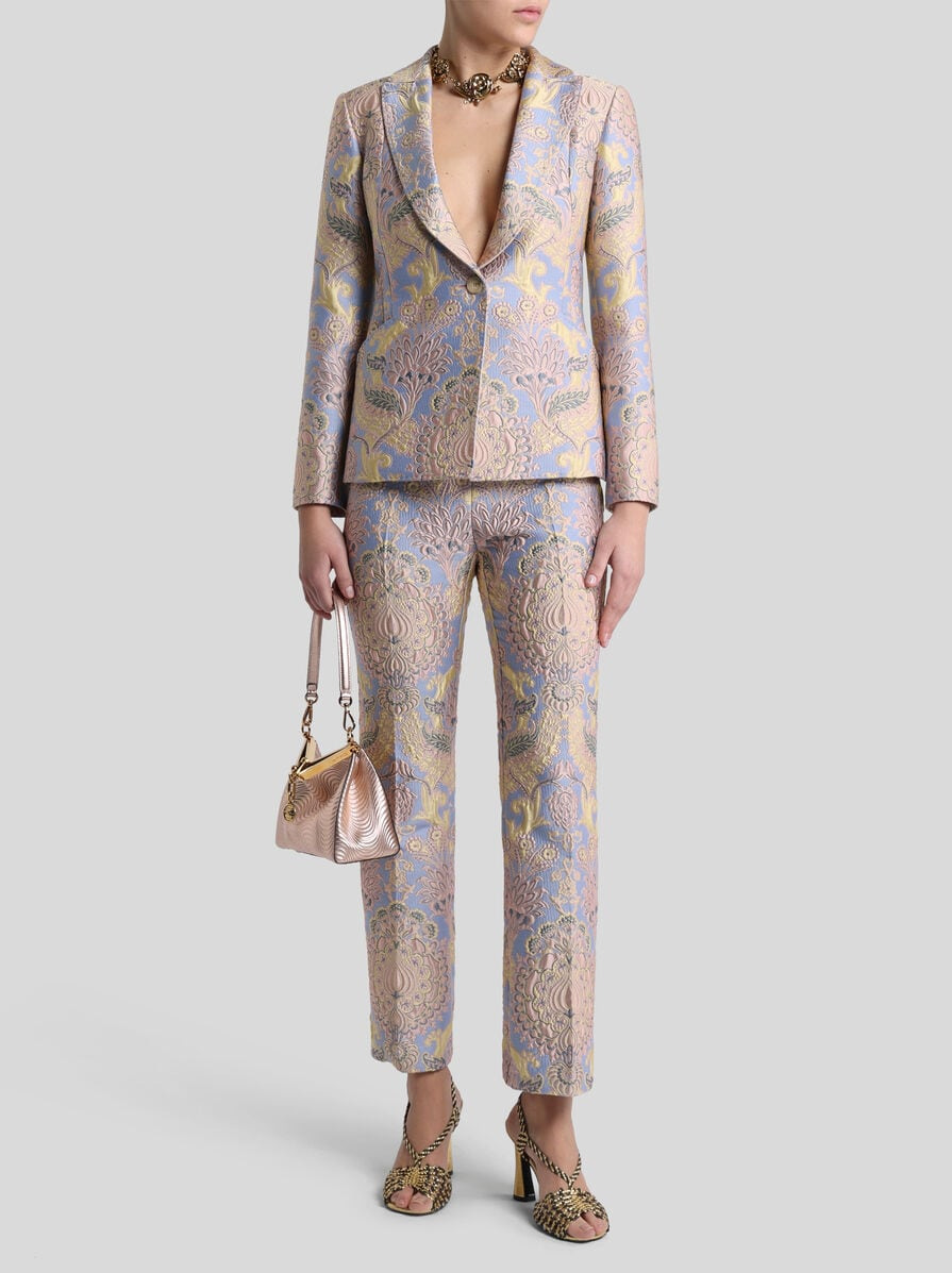 FLORAL JACQUARD JACKET - 3
