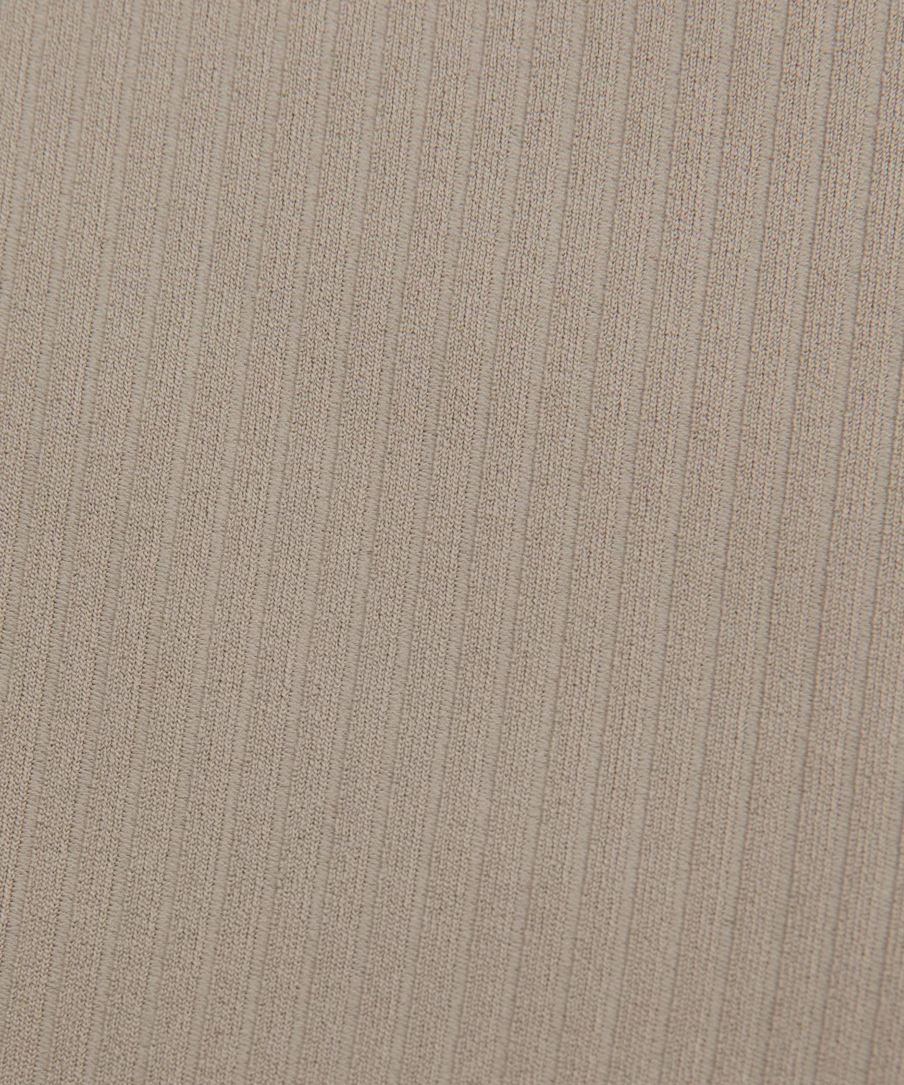 All Aligned Ribbed Long-Sleeve Henley Dress - 5