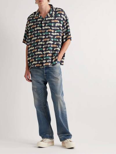 visvim Caban Camp-Collar Printed Crepe Shirt outlook