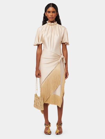 Paco Rabanne MESH SKIRT PAREO WITH FRINGES DETAILS outlook