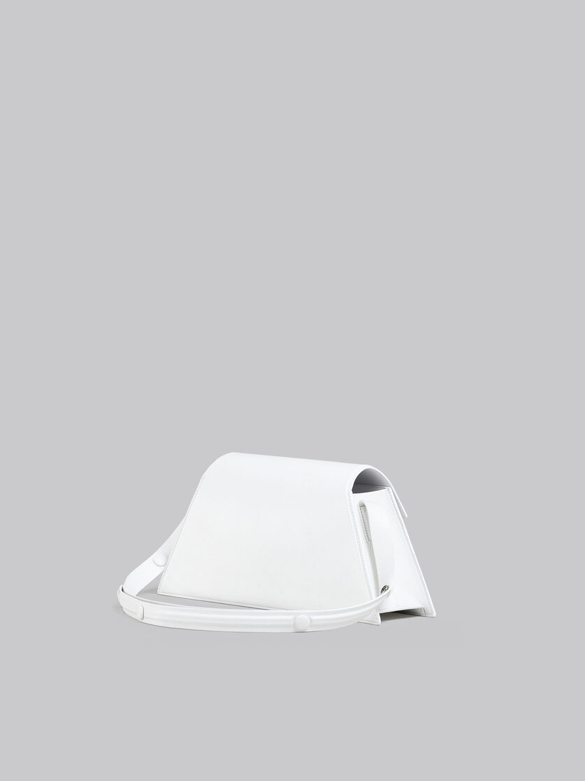 MEDIUM TRUNKOISE BAG IN SMOOTH WHITE LEATHER - 3