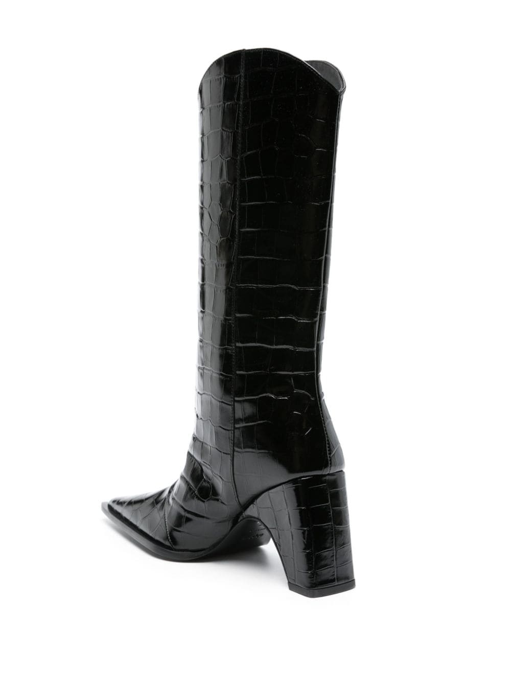 Crocodile Bridge 80mm leather boots - 3